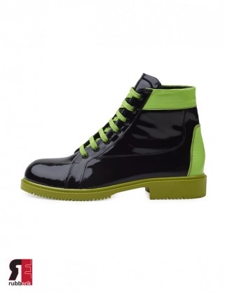 Latex Boots mit Schnürung 2